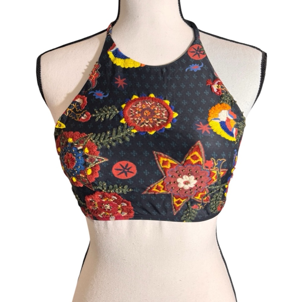 Lenny Niemeyer Halter Bikini Floral Print M